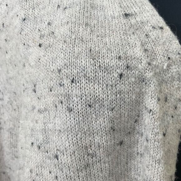 Madewell Donegal Kent coziest yarn Oversized Size L speckled gray long line - Picture 2 of 16